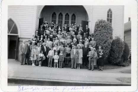 Ebenezer church group in the 1940s
