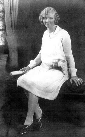 Irene Henkel on her Confirmation day in 1929.