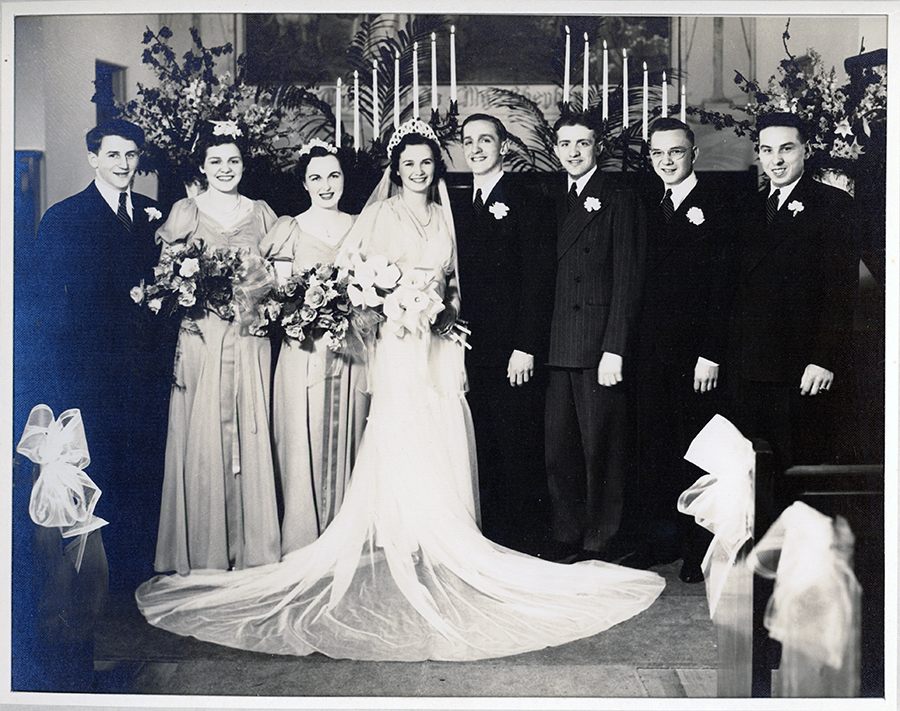 The wedding of August Erdman and Dorothy McIntyre