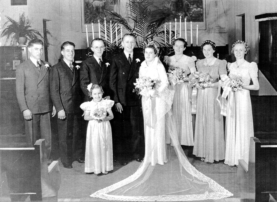 Carl Abel and Helen Trupp wedding