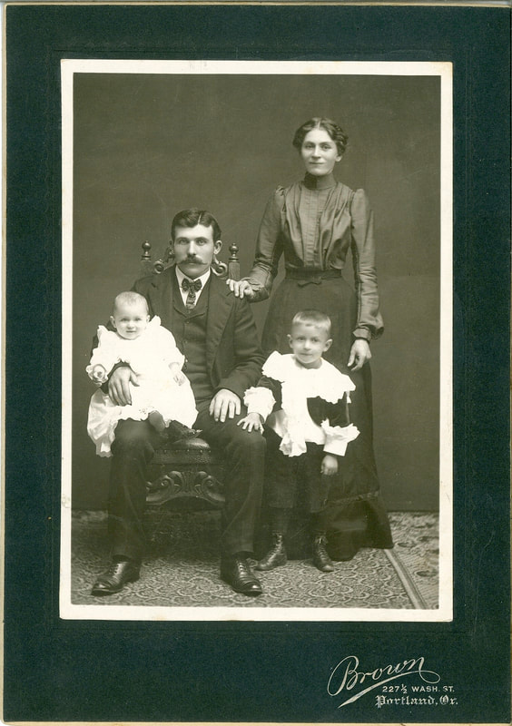 Adam and Christina Gabel with their children Helen and William. 