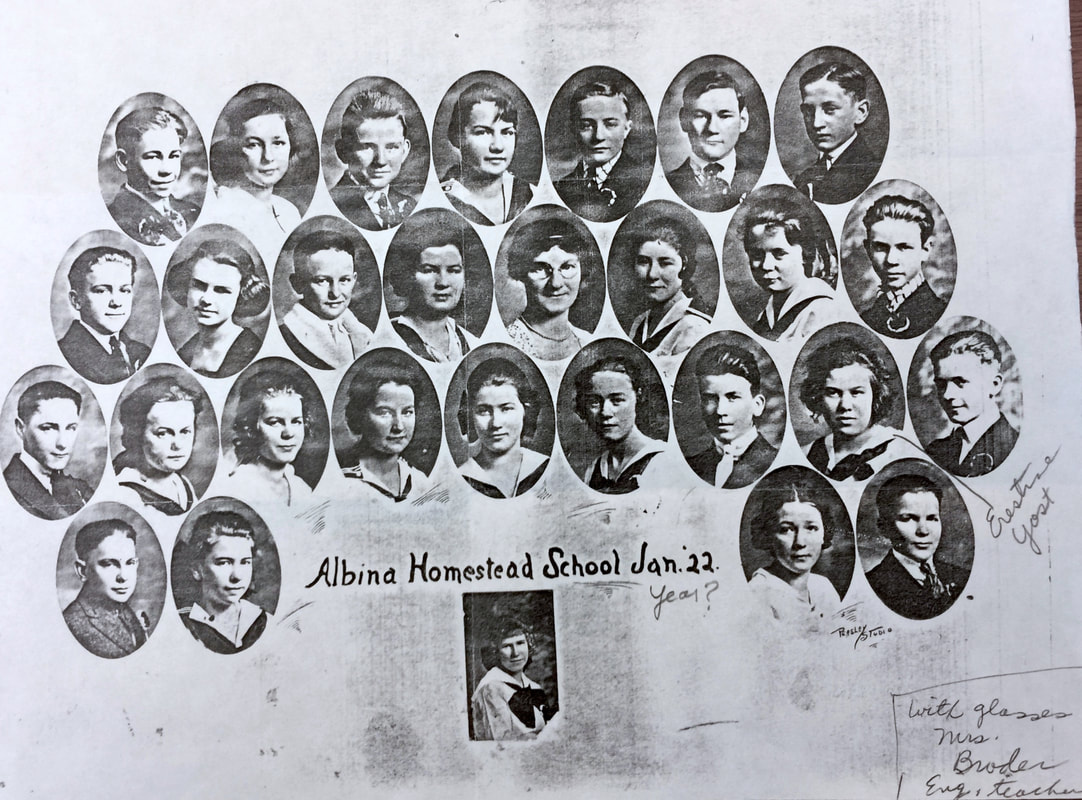 Albina Homestead School Class of January 1922. 
