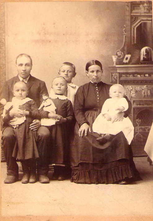 John Miller family in 1888 in Lincoln.