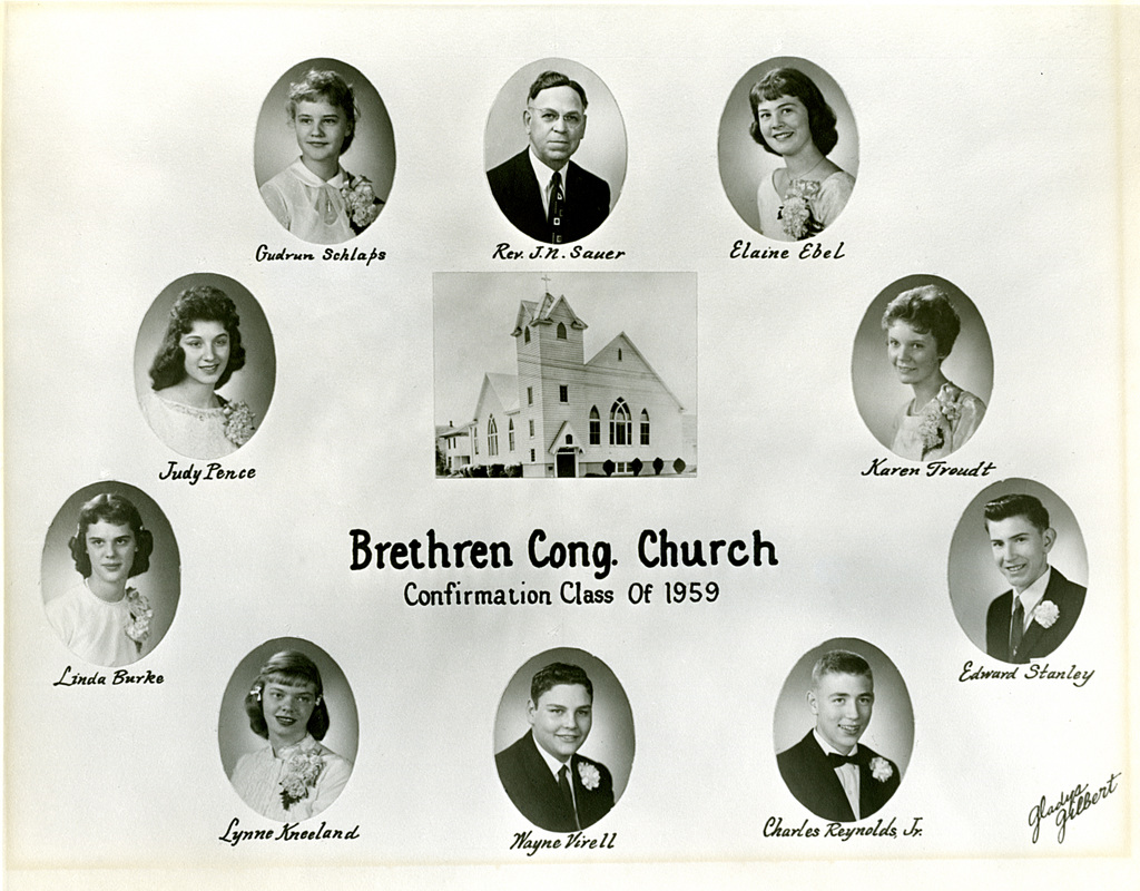 German Evangelical Congregation Brethren Church Confirmation Class of 1959