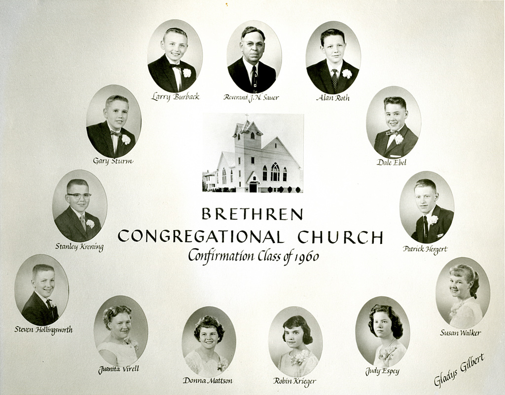 German Evangelical Congregation Brethren Church Confirmation Class of 1960