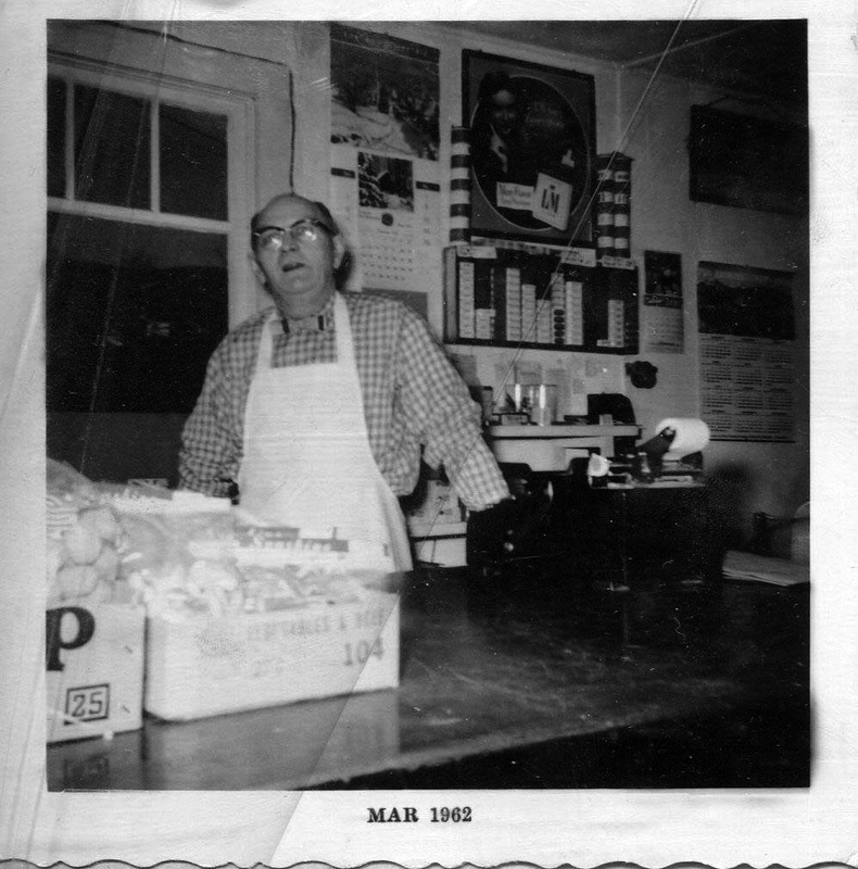 Fred Roth inside the Bonny Slope Grocery in 1962