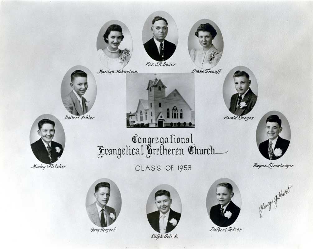 German Evangelical Congregation Brethren Church Confirmation Class of 1953