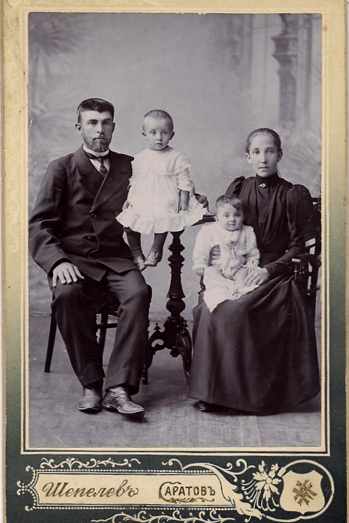 Heinrich and Elizabeth Weber family