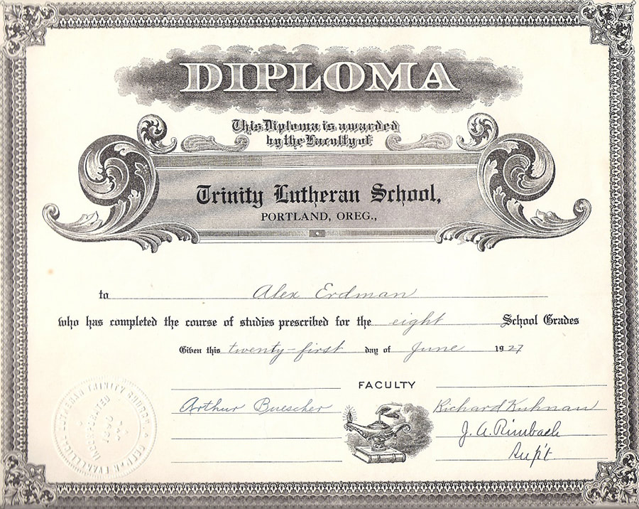 Alexander Erdman diploma