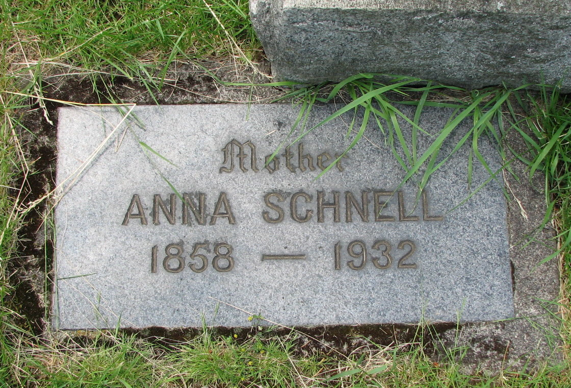 Anna Schnell headstone