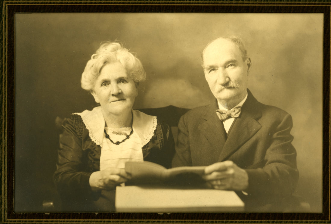 Golden wedding anniversary portrait of Conrad and Sophia taken in 1924. 