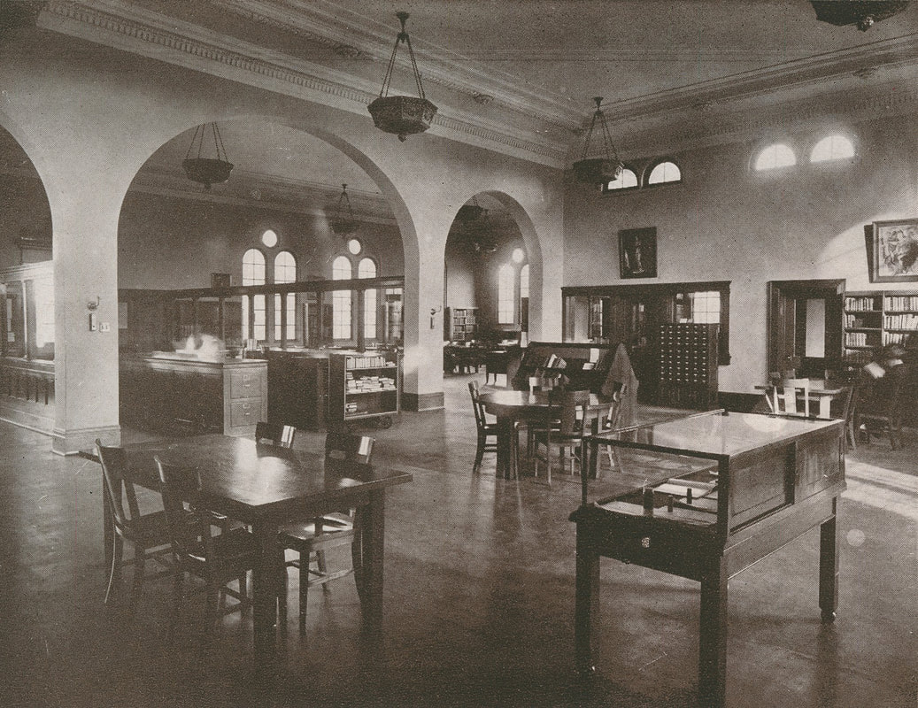 Interior of the Albina branch library on NE Knott. Source: Multnomah Country Library website.