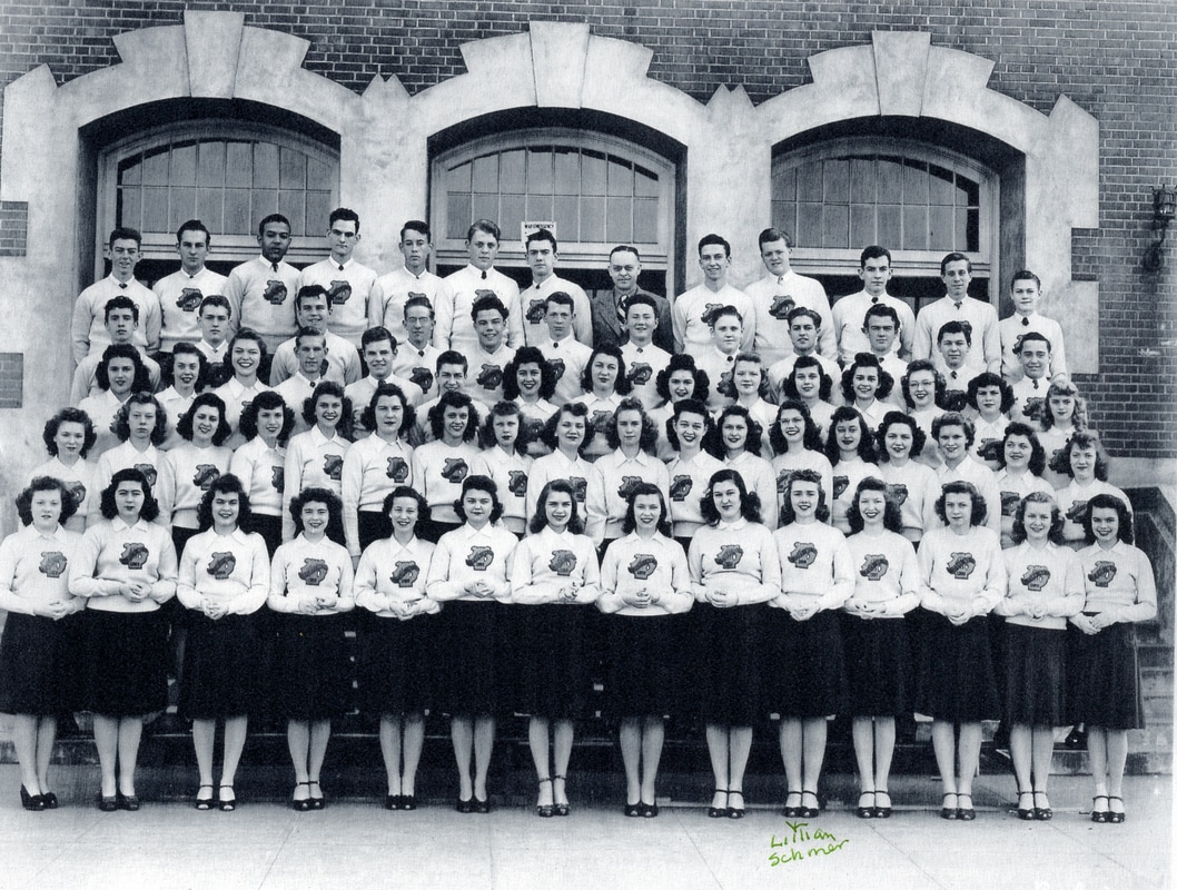 The Jefferson HIgh School Acapella Choir of 1944
