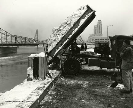Snow removal 1952